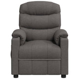 Recliner Chair Dark Grey Fabric 348071