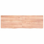 Bathroom Countertop Light Brown 160x50xcm Treated Solid Wood 3156158