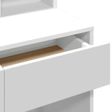 Dressing Table with Mirror White 80x41x144.5 cm 848171