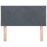 Headboard Height Adjustable Dark grey 100 cm Velvet 42007236