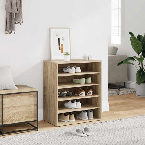 Shoe Cabinet Sonoma Oak 60x35x70 cm Engineered Wood 808939