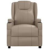 Massage Chair Cappuccino Faux Leather 321317