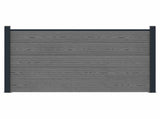 Fence Panel WPC and Aluminium Grey 42039071
