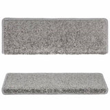 Stair Mats 10 pcs 65x21x4 cm Grey Rectangular Edge 149815