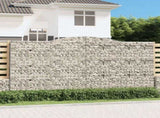 Arched Gabion Basket 400x50x200/220 cm Galvanised Iron 153540