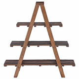 Folding Rack Brown 79.5 x 35 x 112 cm Solid Reclaim Wood 42012404