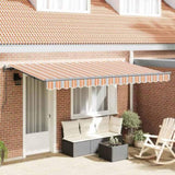 Retractable Awning Multicolour 400 x 200 cm Fabric 3329846