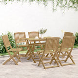 7 Piece Garden Dining Set Solid Wood Acacia 3214237