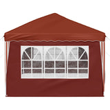 Pop-up Party Tent 575 x 288 x 245 cm Terracotta 42019809