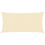 311185 Sunshade Sail 160 g/m Cream 3x6 m HDPE