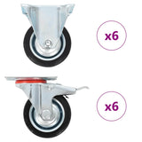 12 pcs Casters 75 mm 278037