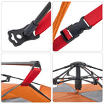 Camping Tent Dome 5-Person Grey and Orange Quick Release 4004187