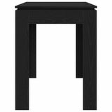 Dining Table Black Oak 120x60x76 cm Engineered Wood 862451