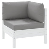 Pallet Cushions 3 pcs Grey Oxford Fabric 361774