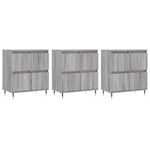 Sideboards 3 pcs Grey Sonoma Engineered Wood 3190195