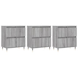 Sideboards 3 pcs Grey Sonoma Engineered Wood 3190195