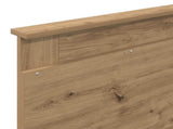 Bed Frame Artisian Oak 90 x 190 cm Solid Pine Wood 3410135