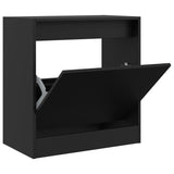 Shoe Cabinet Black 60x34x63.5 cm Engineered Wood 839939