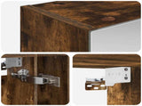 Bathroom Mirror Cabinet with Shelf Smoked Oak 60 x 14.5 x 70 cm 889187