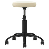 Office Swivel Chair Cream Velvet 333173