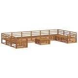 Sofa Sets 11 pcs Natural Solid Acacia Wood 3374239