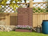 Raised Bed for Garden, Planter with Trellis for Climbing Plants, Vines, Planter Box with Drainage T3398P320104