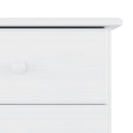 Highboard ALTA White 77x35x165 cm Solid Wood Pine 3187780