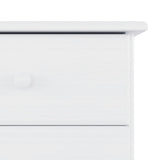 Highboard ALTA White 77x35x165 cm Solid Wood Pine 3187780