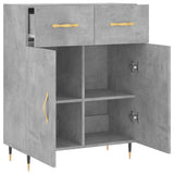 Sideboard Concrete Grey 69.5x34x90 cm Engineered Wood 827960
