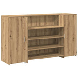 Reception Desk Artisan Oak 180x50x103.5 cm Engineered Wood 3324177