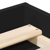 Bed Frame without Mattress Black 90x190 cm Single 3203839