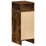 Bedside Cabinet with Drawer Smoked Oak 25x31x66 cm 858622