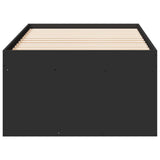 Daybed with Drawers without Mattress Black 90x190 cm Single 3280252
