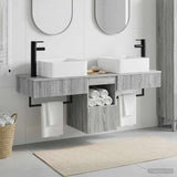 Bathroom Cabinet Set 3 pcs Grey Sonoma 53 x 35 x 39 cm 3405613