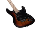 GST Stylish Electric Guitar Kit with Black Pickguard Sunset Color 63843971