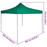Party Tent Folding Green 291 x 291 x 315 cm Oxford Fabric 42023545
