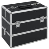 Make-up Case 37x24x35 cm Black Aluminium 91837
