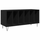 Record Cabinet Black Oak 100 x 38 x 48 cm Engineered Wood 862904
