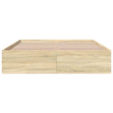 Bed Frame without Mattress Sonoma Oak 150x200 cm 3281009