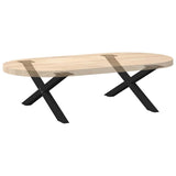 Coffee Table Legs X-Shaped 2 pcs Black 70x cm Steel 4012884