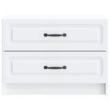 Bedside Cabinet White 62 x 34.5 x 44.5 cm Engineered Wood 895695