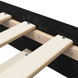 Bed Frame Black Oak 80 x 200 cm Engineered Wood 8009055