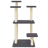 Cat Scratching Posts with Platforms Dark Grey 98.5 cm 172108
