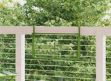 Balcony Table Green 60x40 cm Steel 340918