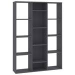 ZNTS Room Divider/Book Cabinet Grey 100x24x140 cm Engineered Wood 800443