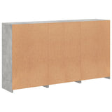 Sideboard with LED Lights Concrete Grey 181.5x37x100 cm 3209152