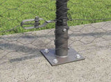 Welded Wire Fence with Concrete Base 10 x 1.2 m 3353627