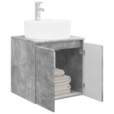 Wall-Mounted Sink Vanity Concrete Grey 49.5 x 44.5 x 65 cm 890435