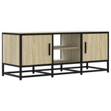 TV Cabinet Sonoma Oak 100x35x41 cm Engineered Wood and Metal 848835