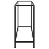 Console Table Transparent 100x35x75 cm Tempered Glass 322835